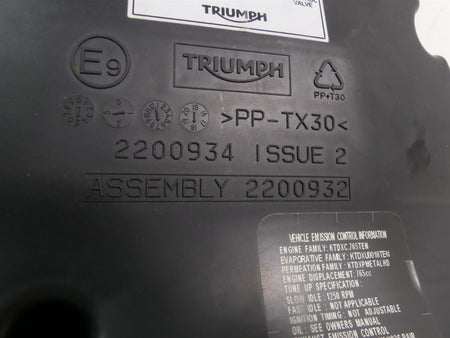 2019 Triumph Street Triple 765R Air Box Cleaner Breather Filter T2200932 {{ shop.shopifyCountryName }} - Mototech271