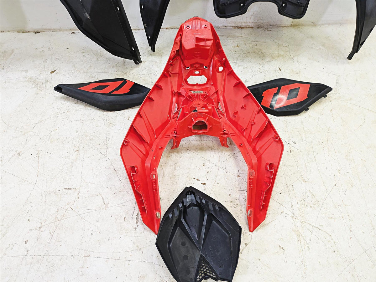 2022 SeaDoo Spark 900 Trixx Black & Red Deck Cover Fairing Set 291005484 {{ shop.shopifyCountryName }} - Mototech271