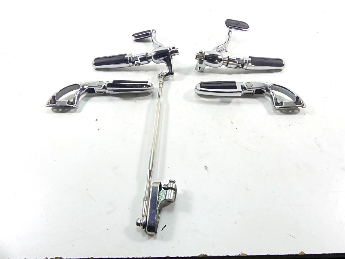 2005 Harley VRSCSE CVO V-Rod Front Rear Chrome Footpeg Control Peg Set 42670-02A {{ shop.shopifyCountryName }} - Mototech271