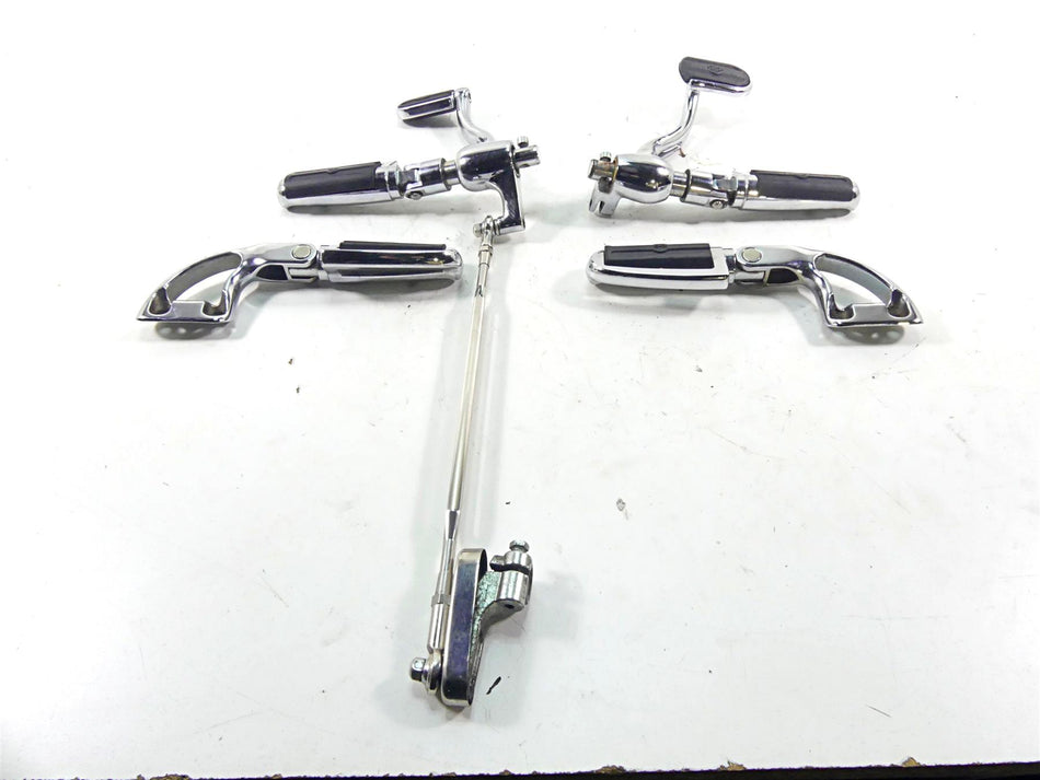 2005 Harley VRSCSE CVO V-Rod Front Rear Chrome Footpeg Control Peg Set 42670-02A {{ shop.shopifyCountryName }} - Mototech271