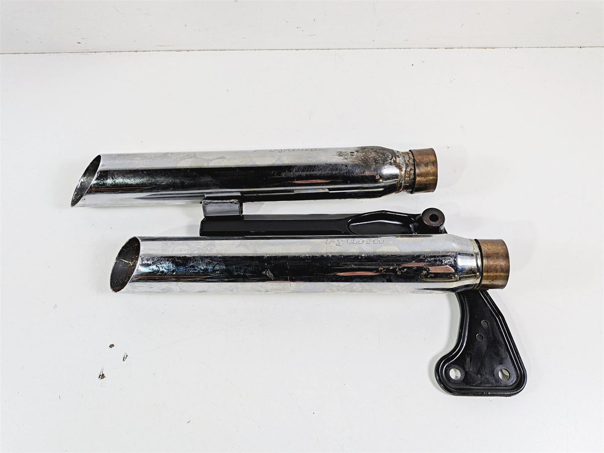 2012 Harley Softail FLSTF Fat Boy Python Slash Cut Slip On Muffler {{ shop.shopifyCountryName }} - Mototech271