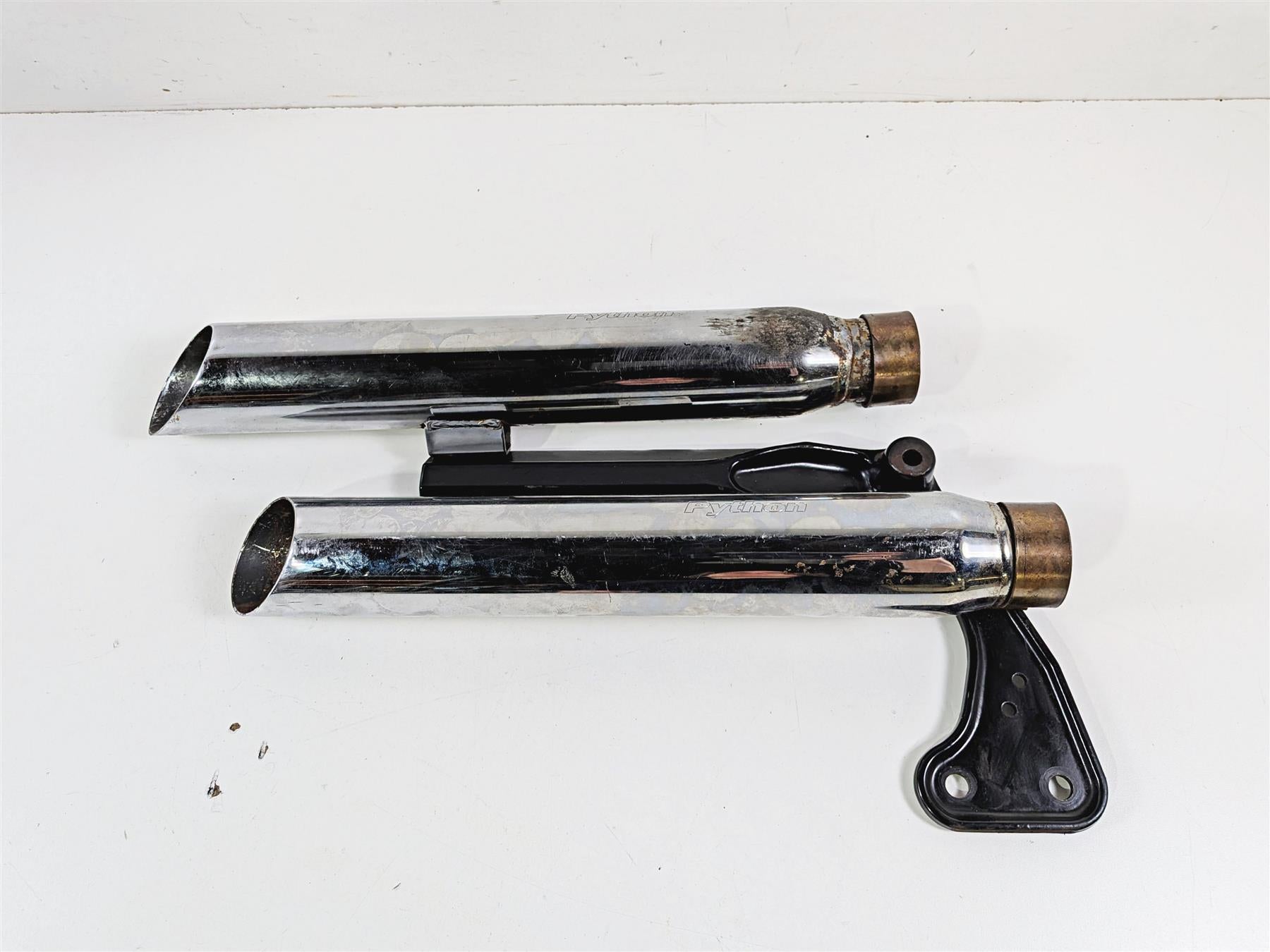 2012 Harley Softail FLSTF Fat Boy Python Slash Cut Slip On Muffler