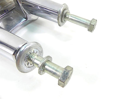 2010 Harley FXDF Dyna Fat Bob Chrome Handlebar Riser Holder Clamps 55858-08 {{ shop.shopifyCountryName }} - Mototech271