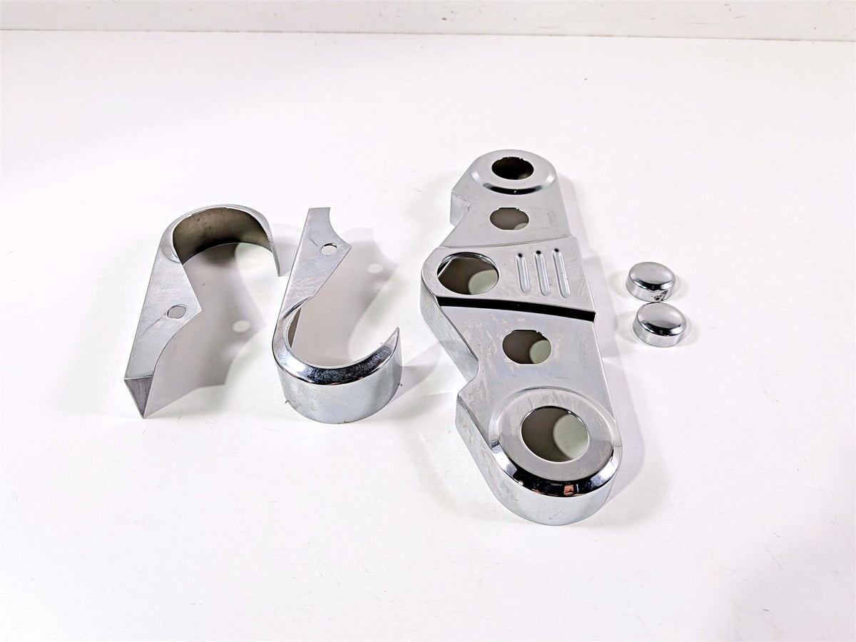 2003 Honda V-Twin VTX1800 C Kuryakyn Chrome Tripple Tree Cover Set 8681 {{ shop.shopifyCountryName }} - Mototech271