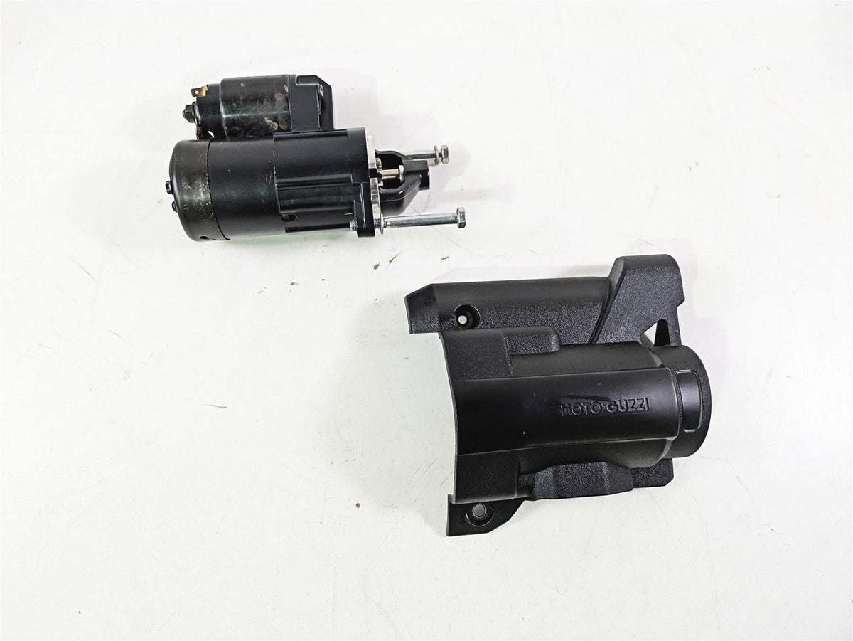 2016 Moto Guzzi Stelvio 1200 8V NTX Engine Starter Motor & Cover GU05730730 {{ shop.shopifyCountryName }} - Mototech271
