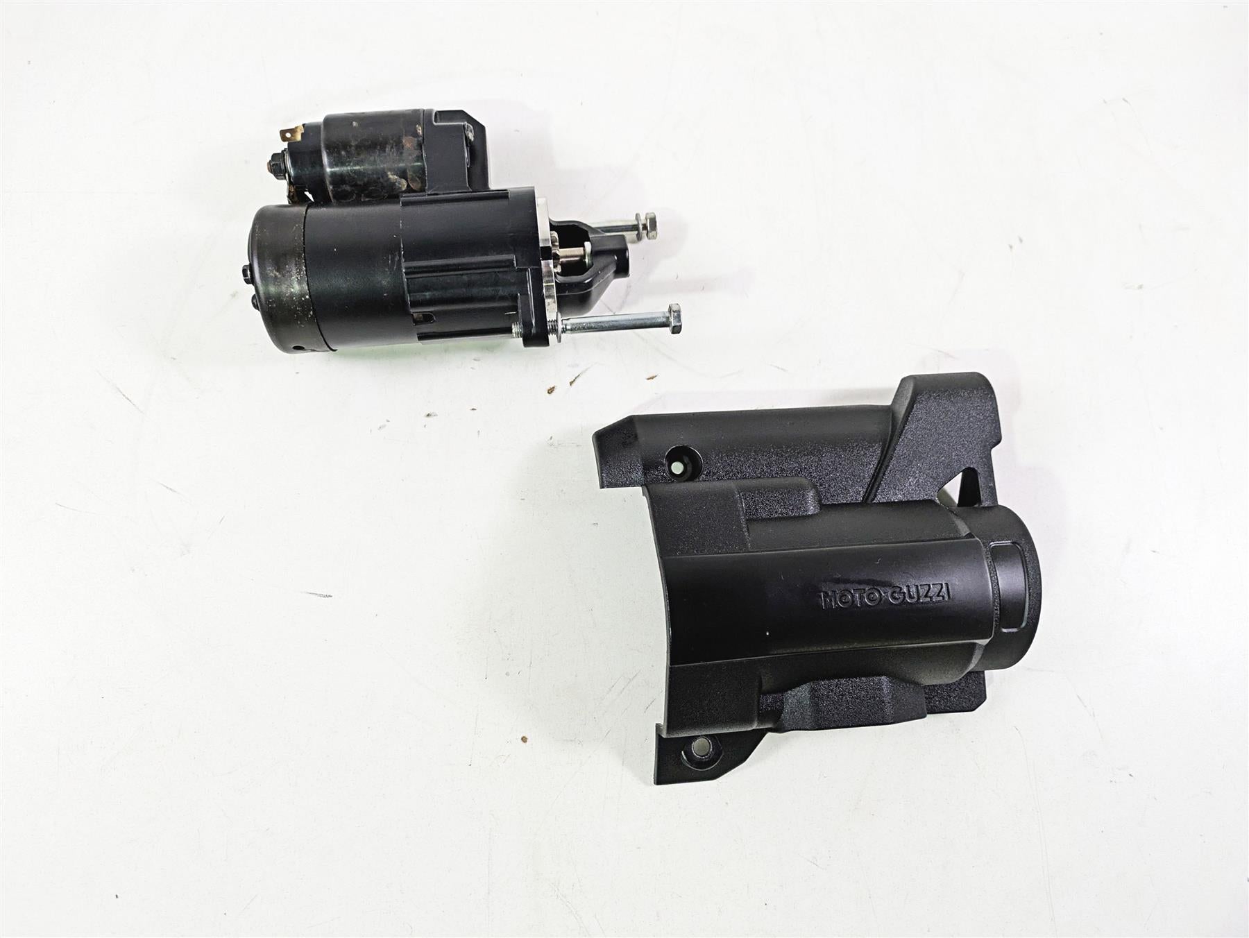 2016 Moto Guzzi Stelvio 1200 8V NTX Engine Starter Motor & Cover GU05730730 {{ shop.shopifyCountryName }} - Mototech271