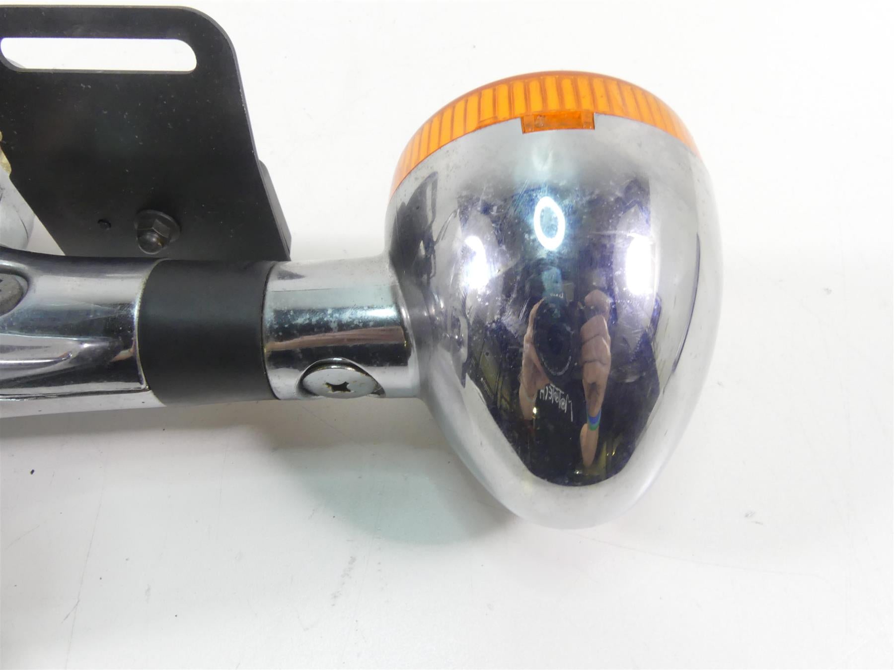1998 Honda Shadow VT1100T Rear Blinker Turn Signal + Plate Holder 80121-MZ0-700 {{ shop.shopifyCountryName }} - Mototech271