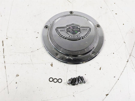 2003 Harley Touring FLHTCUI E-Glide 100th Chrome Derby Cover 25001-03 {{ shop.shopifyCountryName }} - Mototech271