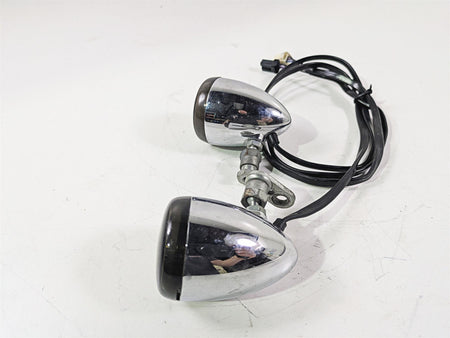 2009 Harley FXDC Dyna Super Glide Smoked Led Front Turn Signal Set 68972-00 {{ shop.shopifyCountryName }} - Mototech271