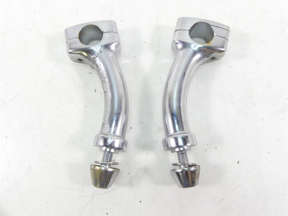 2002 Harley Softail FXSTDI Deuce Handlebar Handle Bar Riser Holder Set 56135-00A {{ shop.shopifyCountryName }} - Mototech271