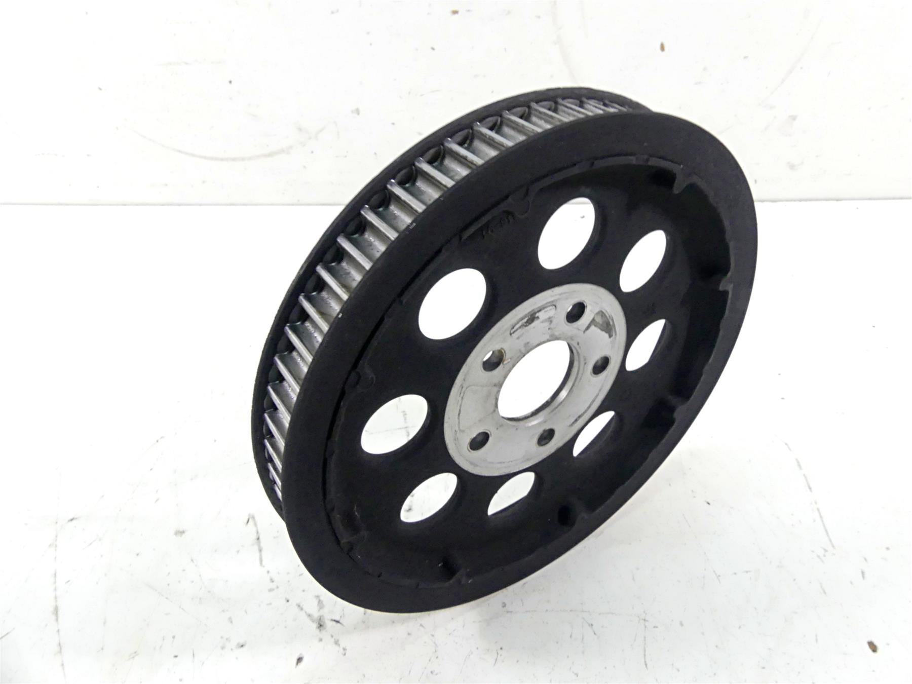 1997 Harley Sportster XL1200 C Rear Belt Pulley 61T + Chrome Cover 40246-91 {{ shop.shopifyCountryName }} - Mototech271