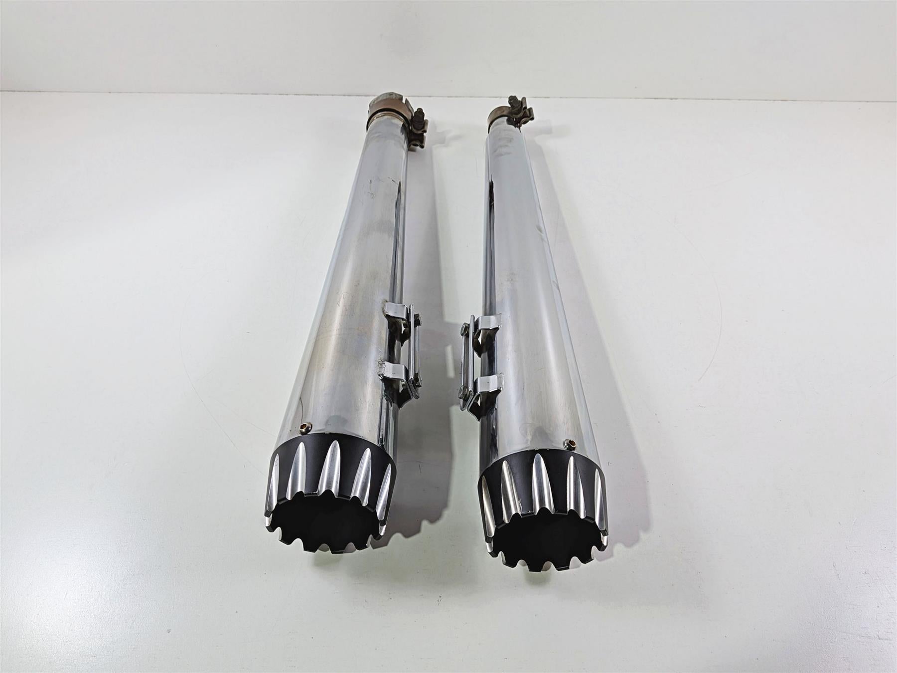 2018 Harley FLHTCU Touring Electra Glide Aftermarket Megaphone Slip On Mufflers-Mototech271