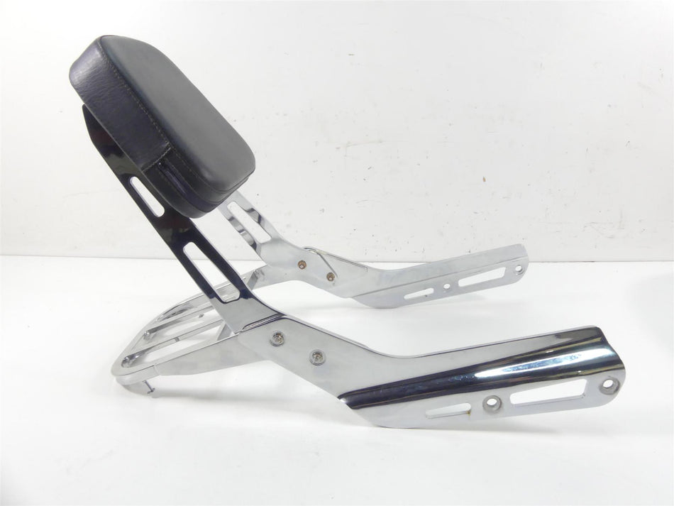2002 Honda VTX1800 C Rear Passenger Sissybar Backrest Rack Set Flames {{ shop.shopifyCountryName }} - Mototech271