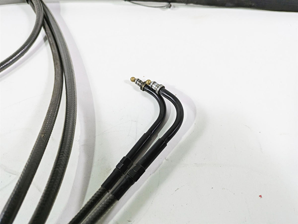 2014 Harley FXDL Dyna Low Rider Aftermarket Long Clutch Cable & Brake Line Set {{ shop.shopifyCountryName }} - Mototech271