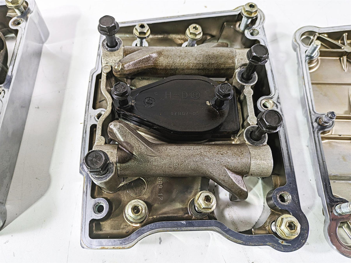 2003 Harley Dyna FXDL Low Rider 100TH Rocker Box Valve Cover Set 17571-99 {{ shop.shopifyCountryName }} - Mototech271