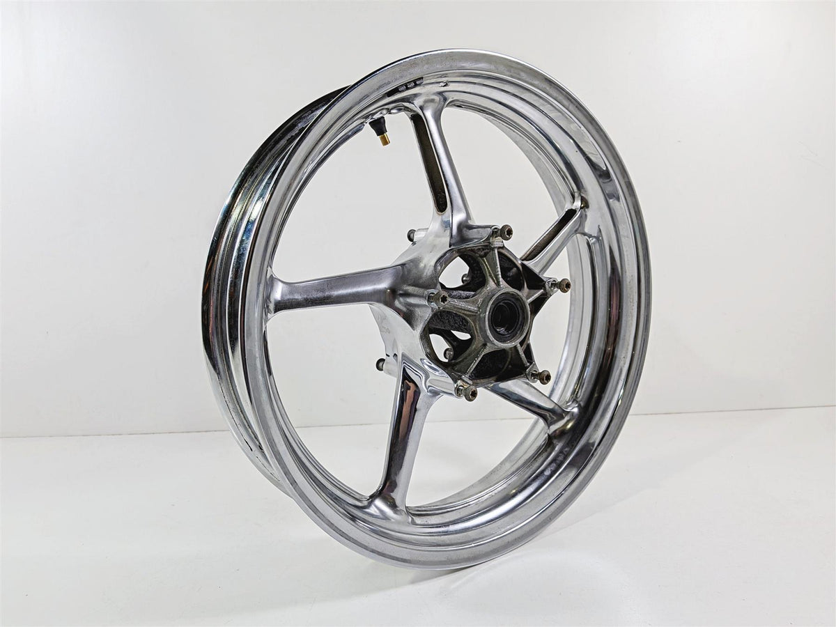 2008 Yamaha YZF R1 RN19 Front Rear Chrome Wheel Rim Set -READ 5VY-25168-00 {{ shop.shopifyCountryName }} - Mototech271