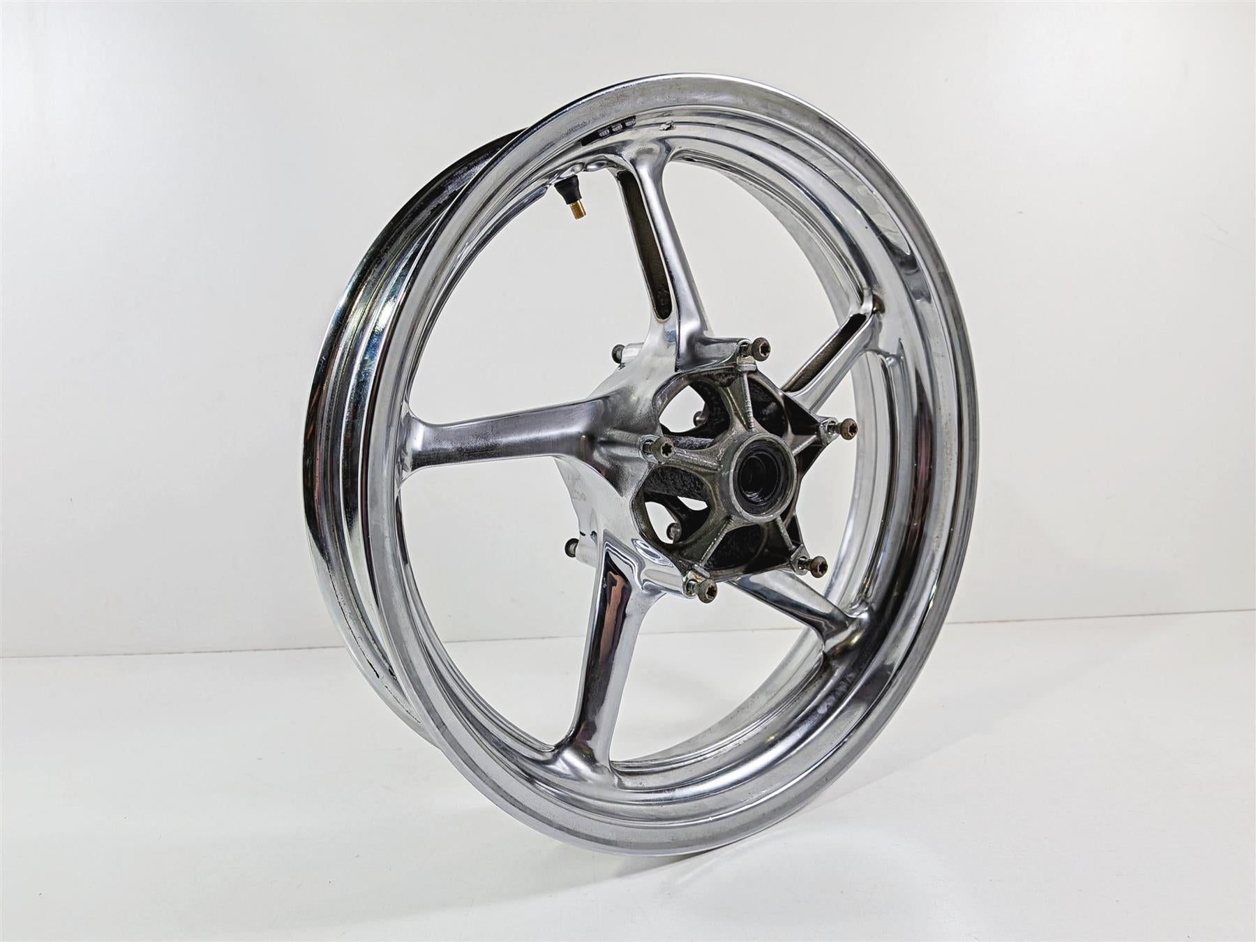 2008 Yamaha YZF R1 RN19 Front Rear Chrome Wheel Rim Set -READ 5VY-25168-00 {{ shop.shopifyCountryName }} - Mototech271