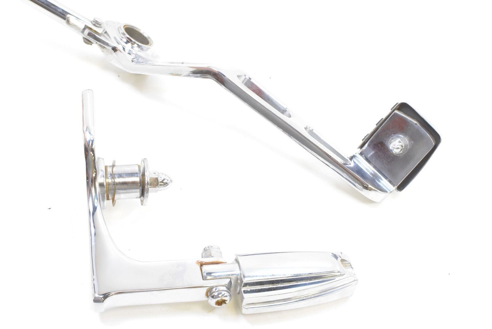 2000 Harley Dyna FXD Super Glide Chrome Forward Foot Peg Shifter Brake Pedal Set {{ shop.shopifyCountryName }} - Mototech271