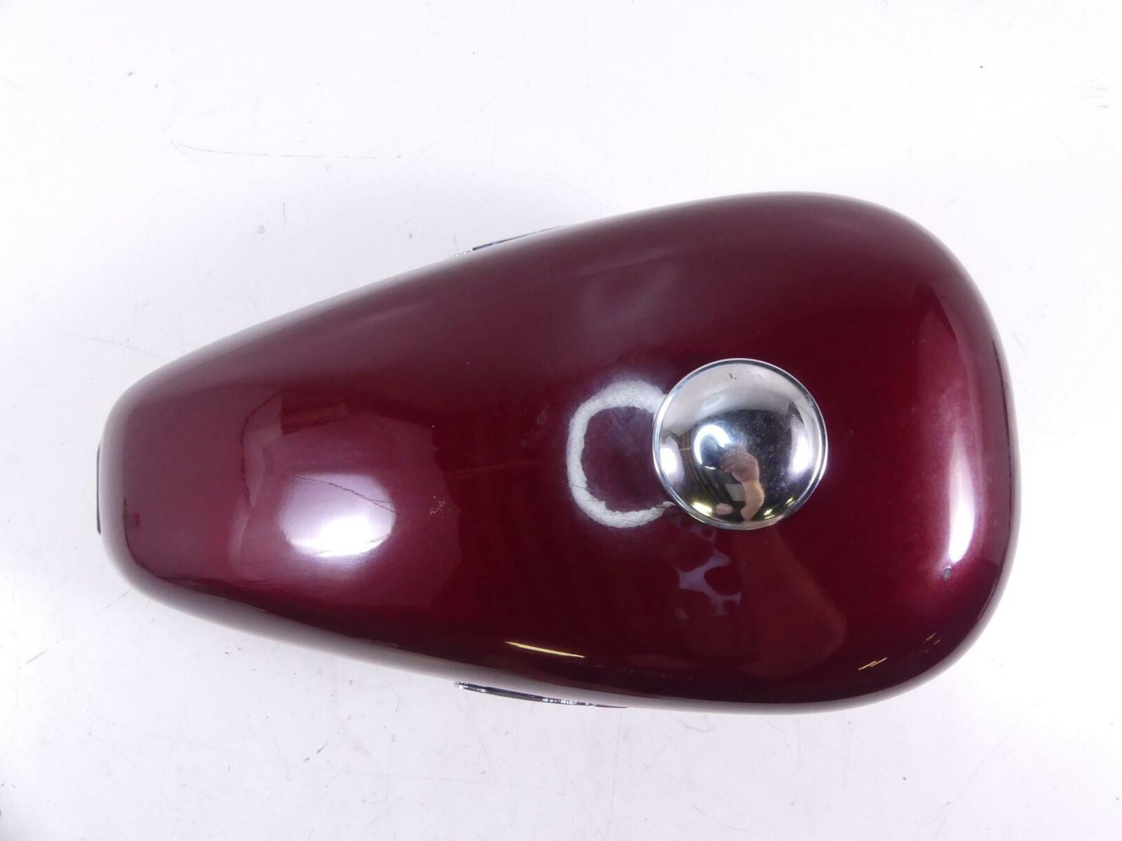 2000 Harley Sportster XL1200 Custom Fuel Gas Tank Rich Red & Red Stripes 61348-0 {{ shop.shopifyCountryName }} - Mototech271