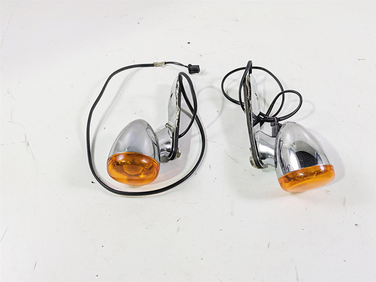 2015 Harley FXDF Dyna Fat Bob Rear Blinker Turn Signal Set Chrome 68821-00 {{ shop.shopifyCountryName }} - Mototech271