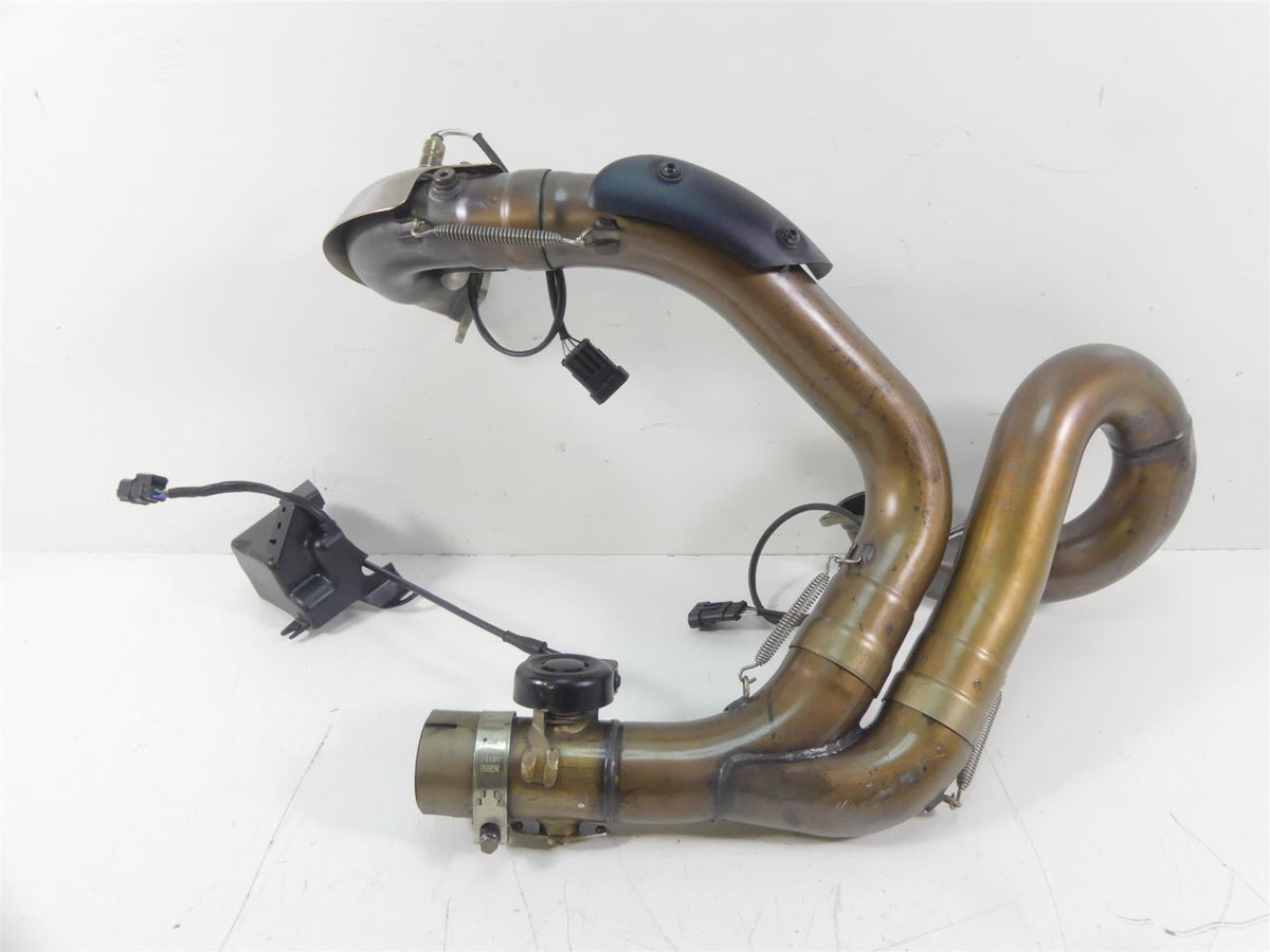 2015 Ducati Diavel Carbon Red Oem Exhaust Header Manifold & Servo Set 57112751B {{ shop.shopifyCountryName }} - Mototech271