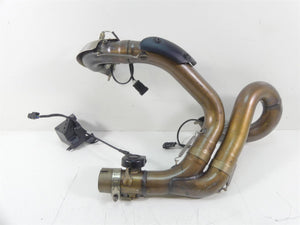 2015 Ducati Diavel Carbon Red Oem Exhaust Header Manifold & Servo Set 57112751B