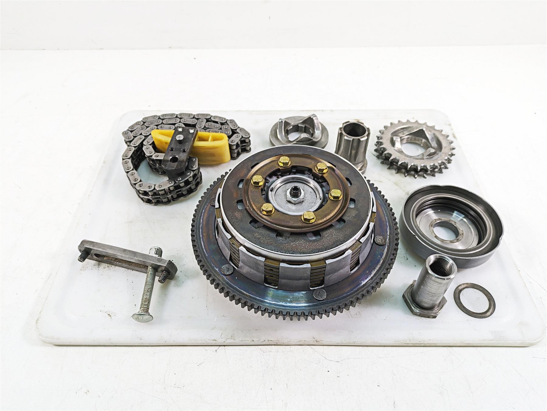 1999 Harley Touring FLHTC Electra Glide Primary Drive Clutch Set 37707-98A {{ shop.shopifyCountryName }} - Mototech271