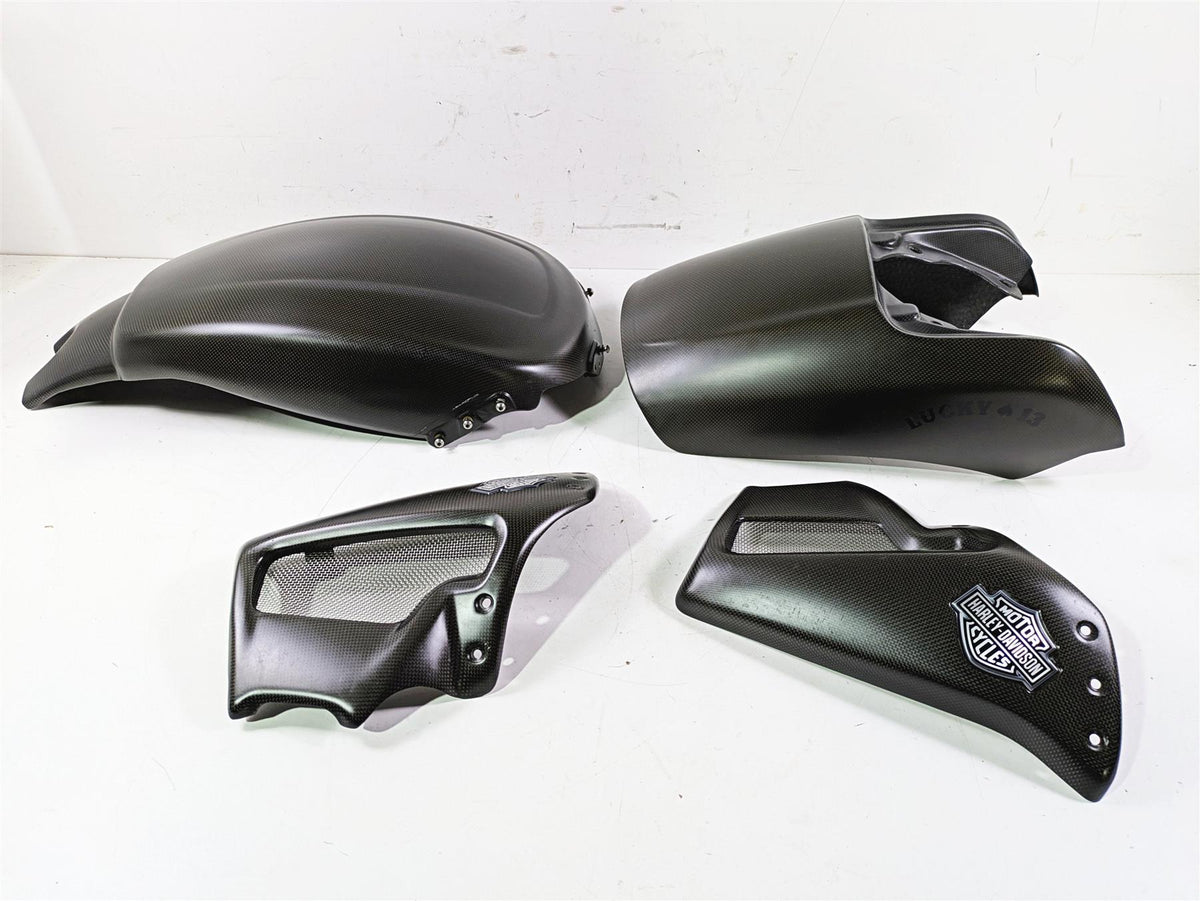 2010 Harley VRSCF Muscle Rod Bestem Carbon Fiber Tank Side Rear Fender Covers {{ shop.shopifyCountryName }} - Mototech271