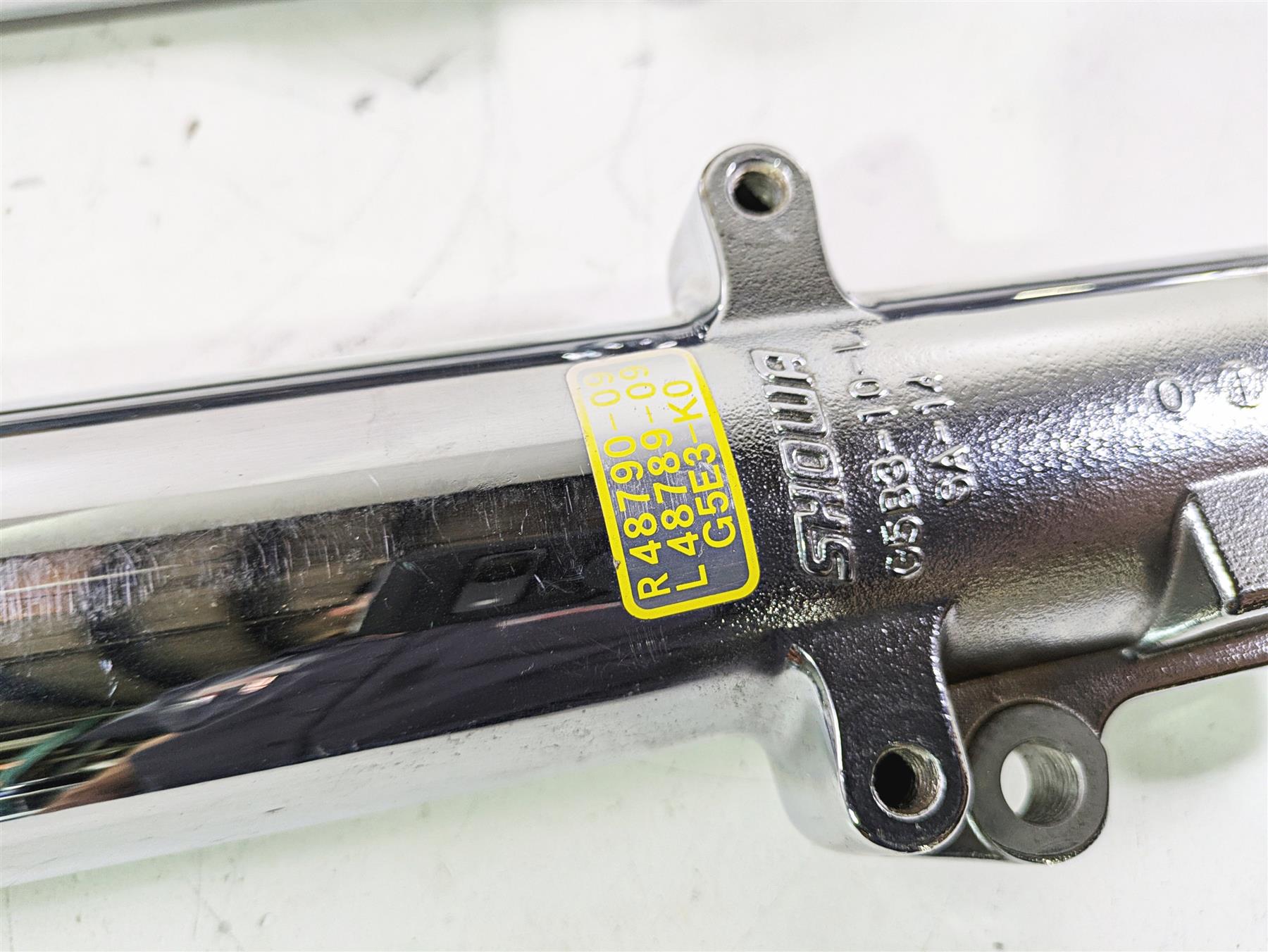2011 Harley Touring FLHTCUSE CVO E-Glide Chrome Front Fork Leg Set 48790-09 {{ shop.shopifyCountryName }} - Mototech271
