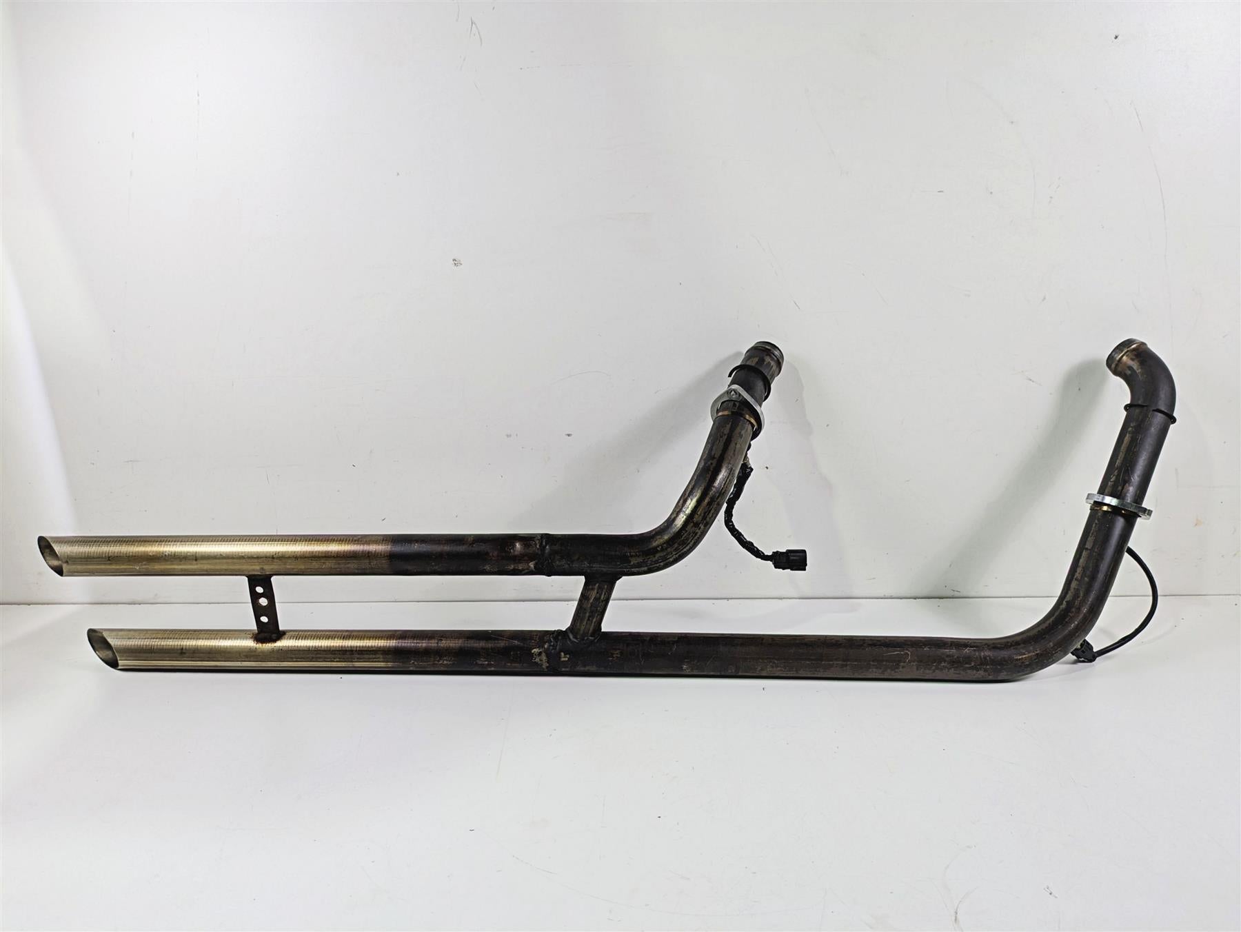 2020 Harley Softail FXST Standard Straight Home Made Drag Pipes Slash Cut {{ shop.shopifyCountryName }} - Mototech271