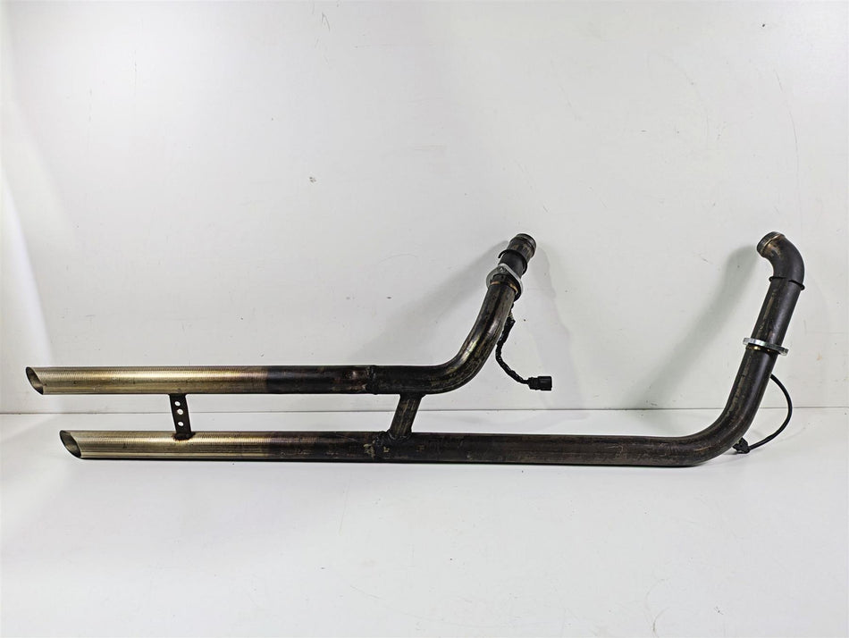 2020 Harley Softail FXST Standard Straight Home Made Drag Pipes Slash Cut {{ shop.shopifyCountryName }} - Mototech271
