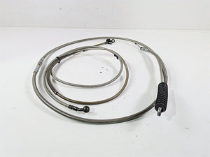 2016 Harley FXDF Dyna Fat Bob Front Brake Line & Clutch Cable 16" Ape Hanger