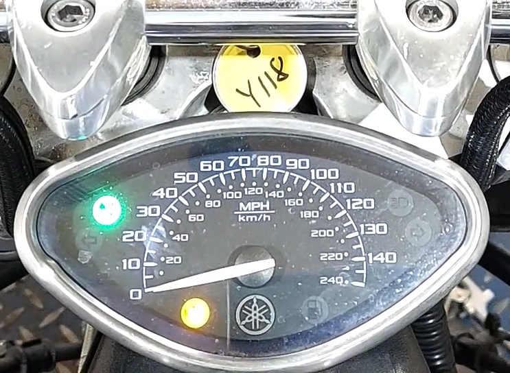 2004 Yamaha XV1700 Road Star Warrior Speedometer Gauge - 57K 5PX-83570-01-00 {{ shop.shopifyCountryName }} - Mototech271