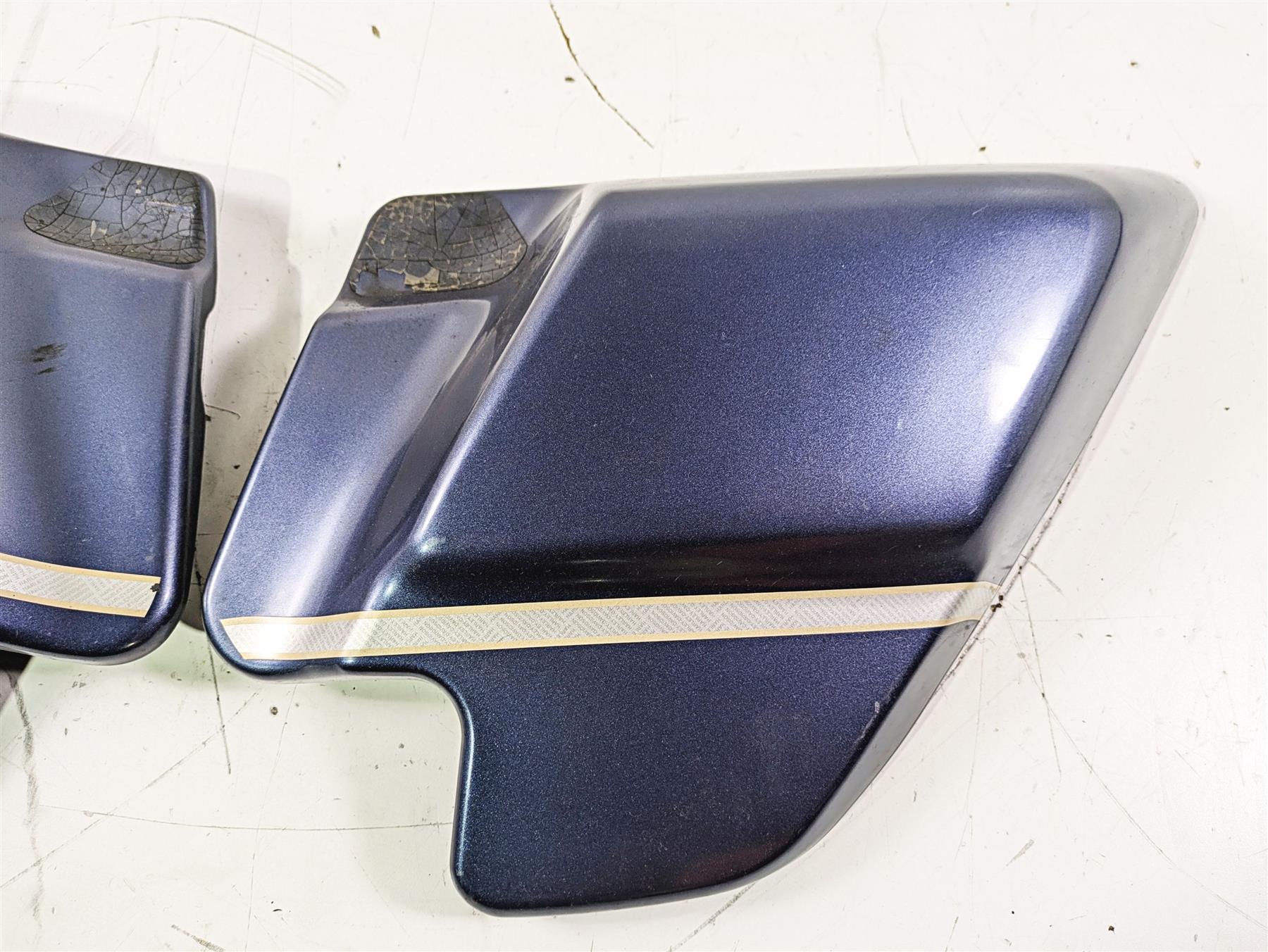 2003 Harley Touring FLHTCUI E-Glide 100th Side Cover Gunmetal Pearl Set 66250-97 {{ shop.shopifyCountryName }} - Mototech271