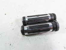 Load image into Gallery viewer, 2008 Harley FLHTCU Electra Glide Oem Chrome Rubber Hand Grip Set 56246-08 | Mototech271
