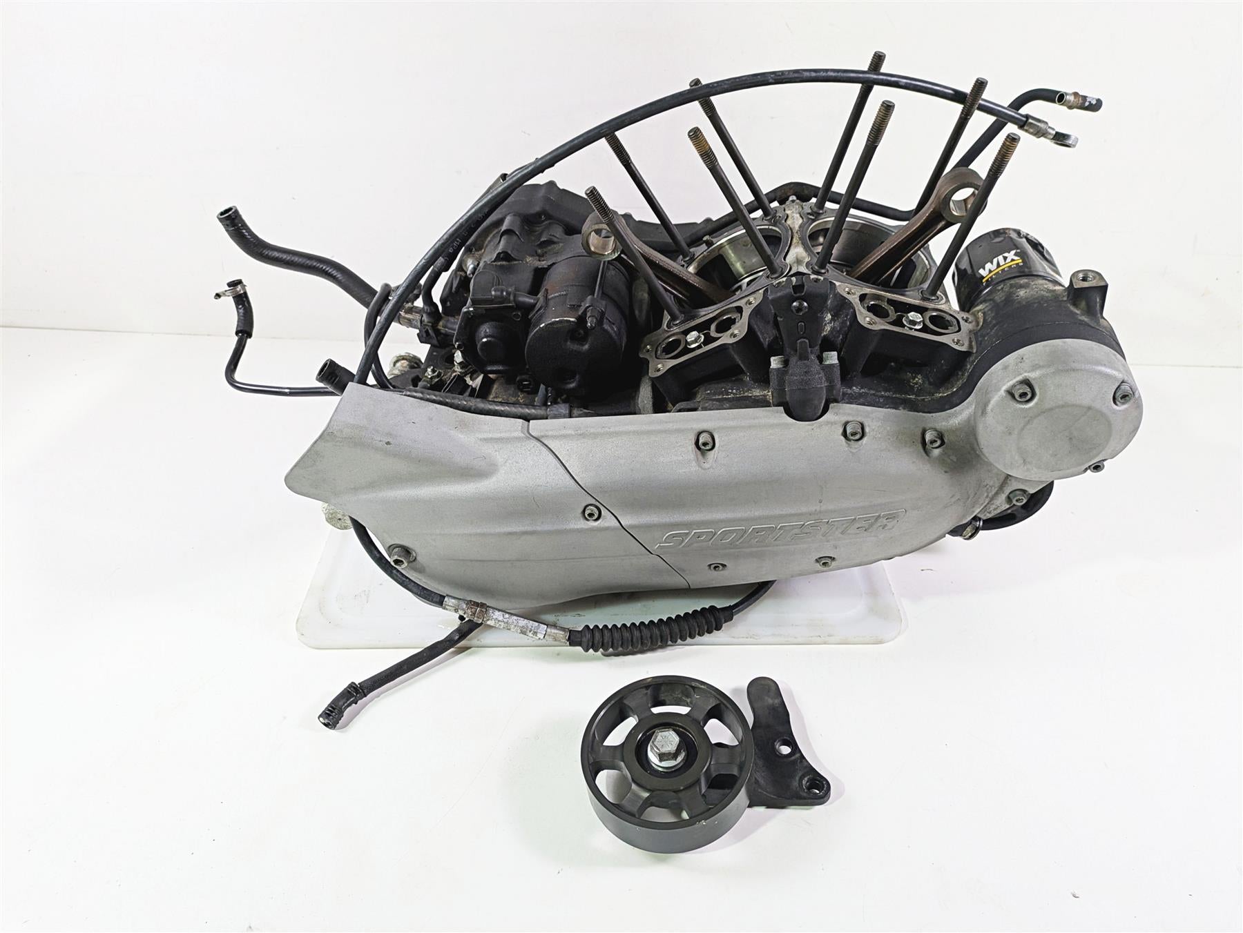 2009 Harley XR1200 Sportster Engine Bottom End Crankcase Tranny - 12k 19638-10C