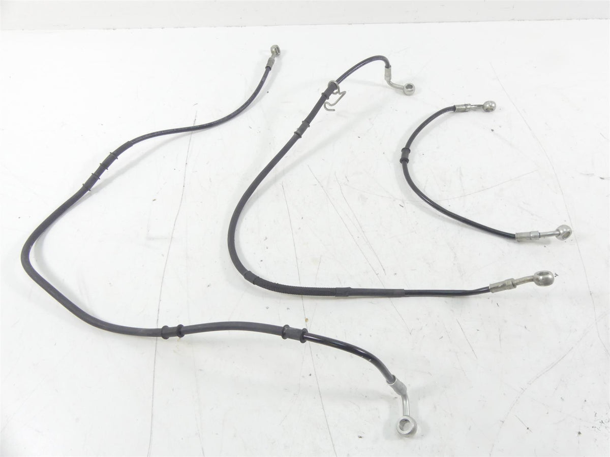 2015 Ducati Diavel Carbon Red Front Abs Brake Line Hose Set 61841191A 61841181B {{ shop.shopifyCountryName }} - Mototech271