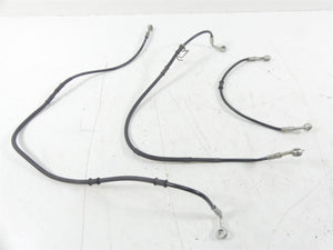2015 Ducati Diavel Carbon Red Front Abs Brake Line Hose Set 61841191A 61841181B | Mototech271