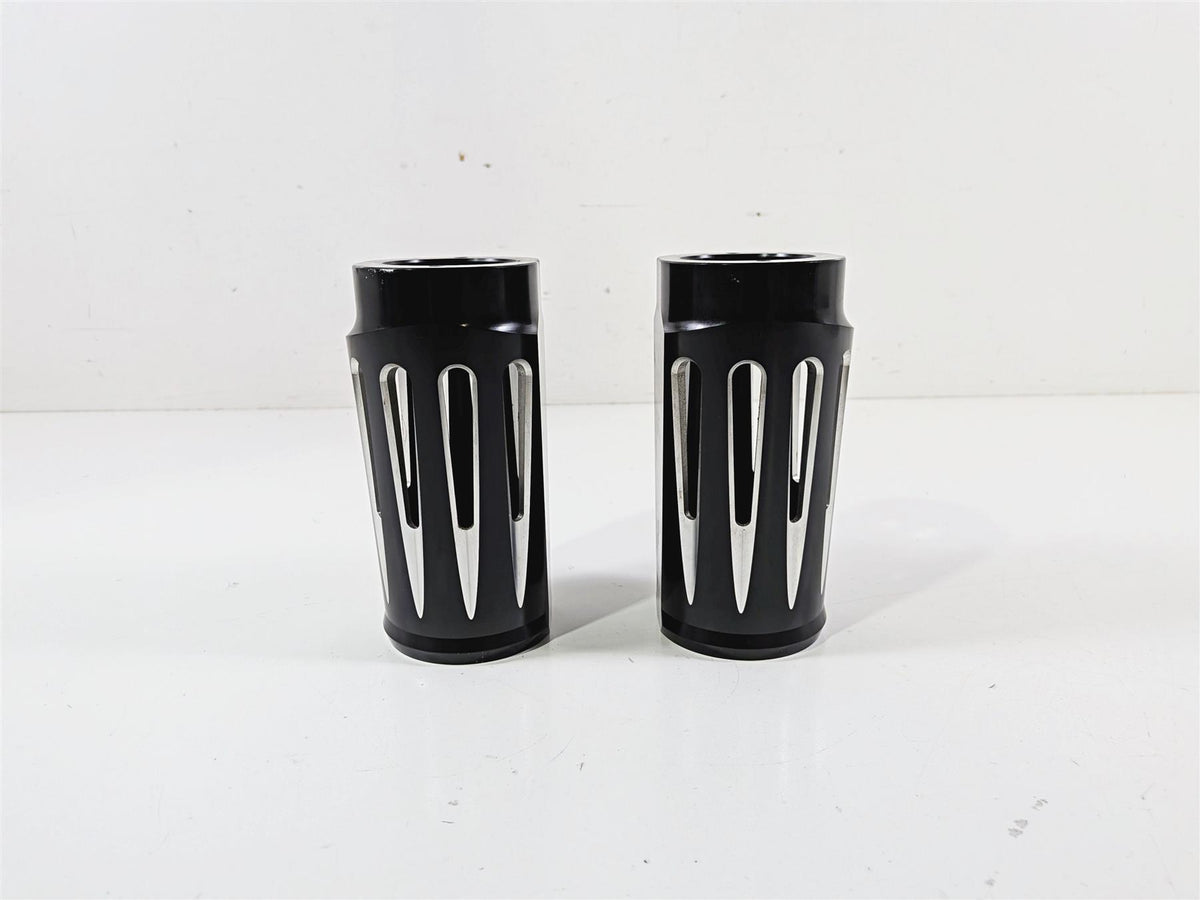 1993 Harley Touring FLHTCU Electra Glide Deep Cut Aluminum Fork Covers Aftermarket {{ shop.shopifyCountryName }} - Mototech271
