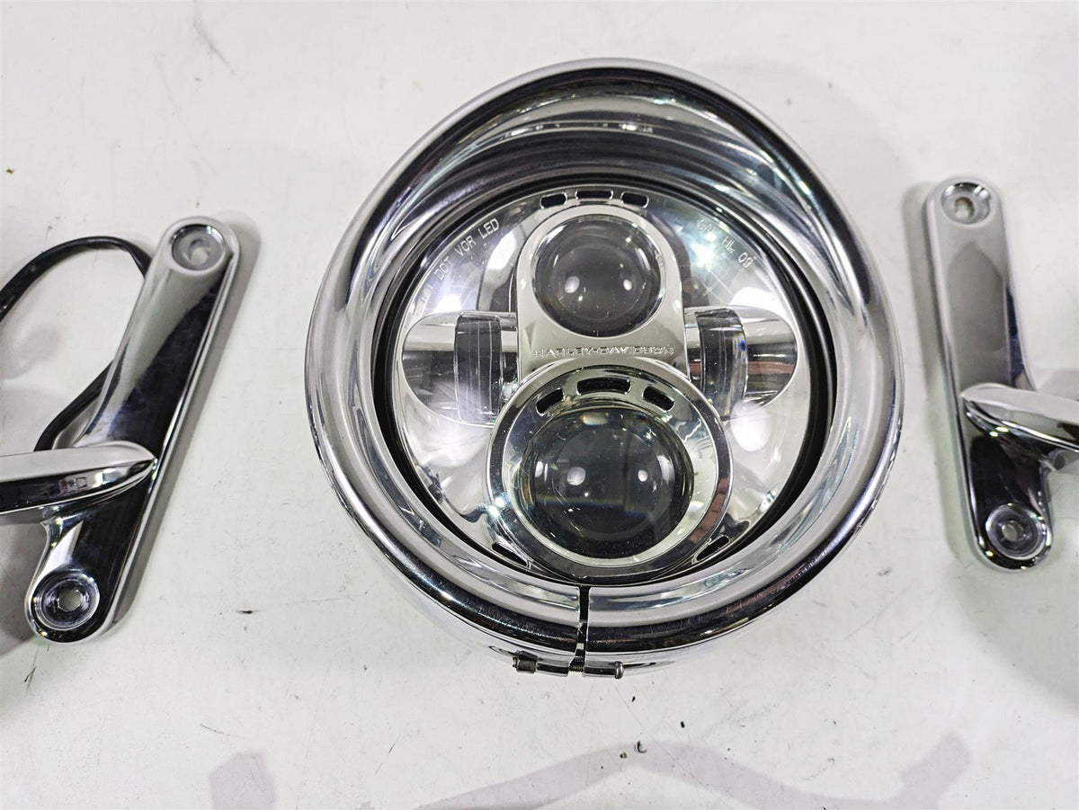 2011 Harley Touring FLHTCUSE CVO E-Glide Front Spot Head Light Blinkers 69560-06 {{ shop.shopifyCountryName }} - Mototech271