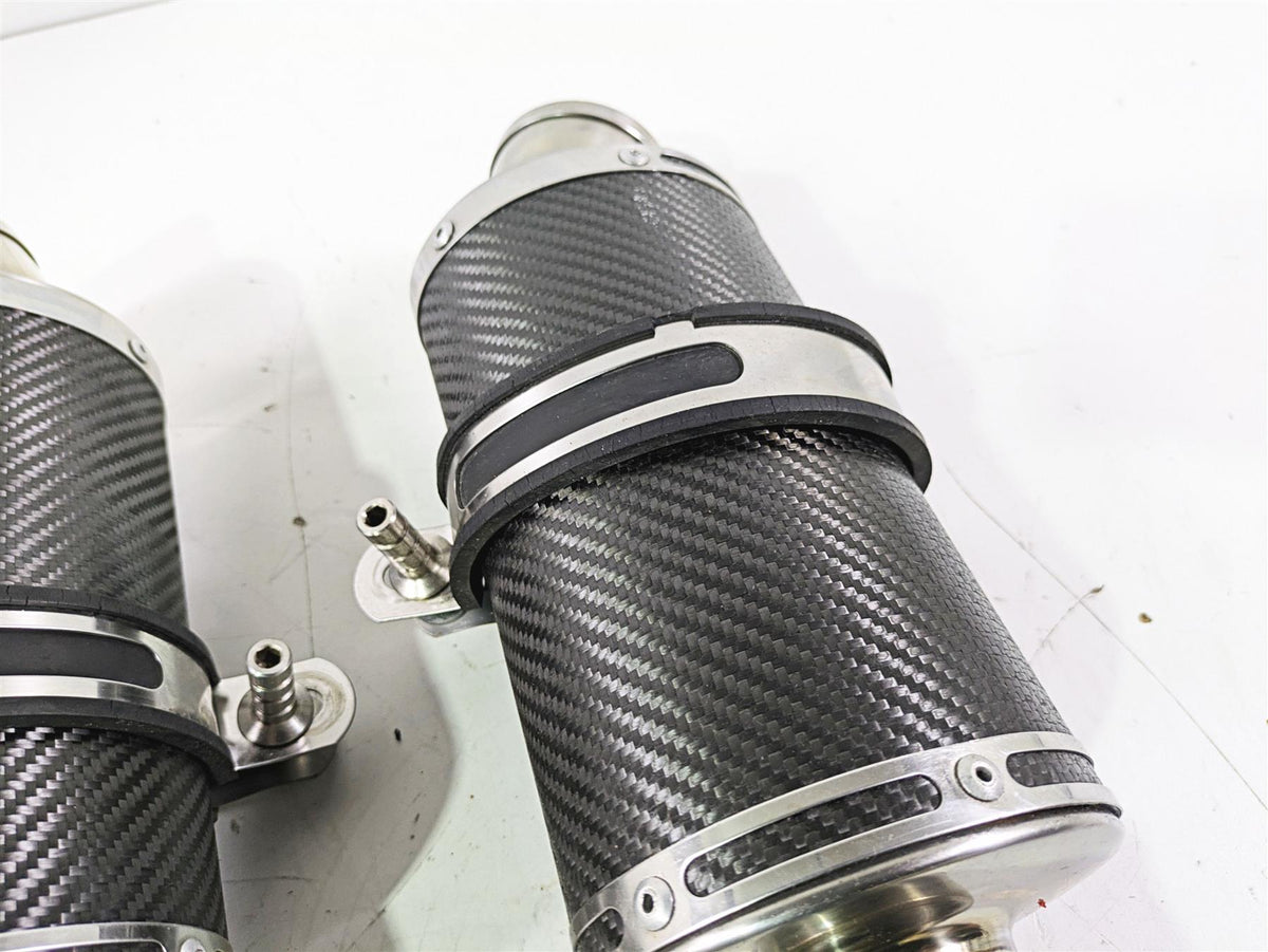 2008 Aprilia RSVR 1000 Factory Delkevic 225mm Carbon Exhaust Muffler Set KIT0318 {{ shop.shopifyCountryName }} - Mototech271