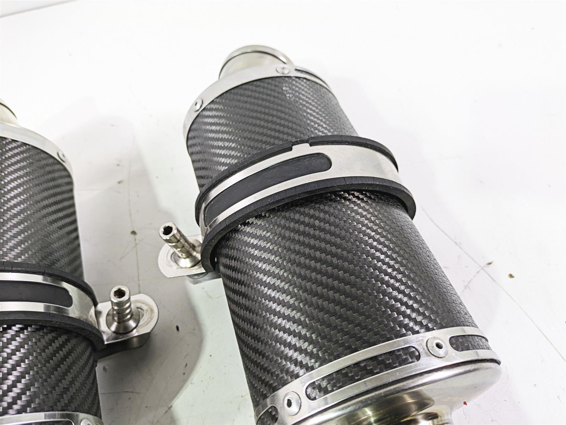 2008 Aprilia RSVR 1000 Factory Delkevic 225mm Carbon Exhaust Muffler Set KIT0318 {{ shop.shopifyCountryName }} - Mototech271