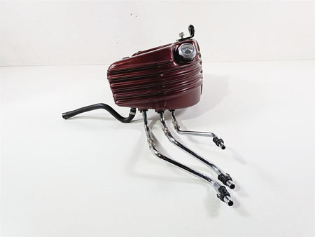 2009 Harley FXCWC Softail Rocker Oil Tank & Lines Deep Red Pearl Set 62546-08 {{ shop.shopifyCountryName }} - Mototech271