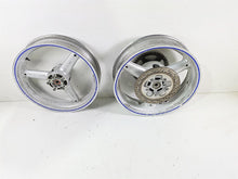 Load image into Gallery viewer, 2001 Suzuki SV650 Front Rear Wheel Rim 17x3.5 17x4.5 54111-03FA0 54111-03FA1
