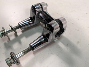 2012 Harley FLD Dyna Switchback Chrome Handlebar Riser Holder 55900004 | Mototech271