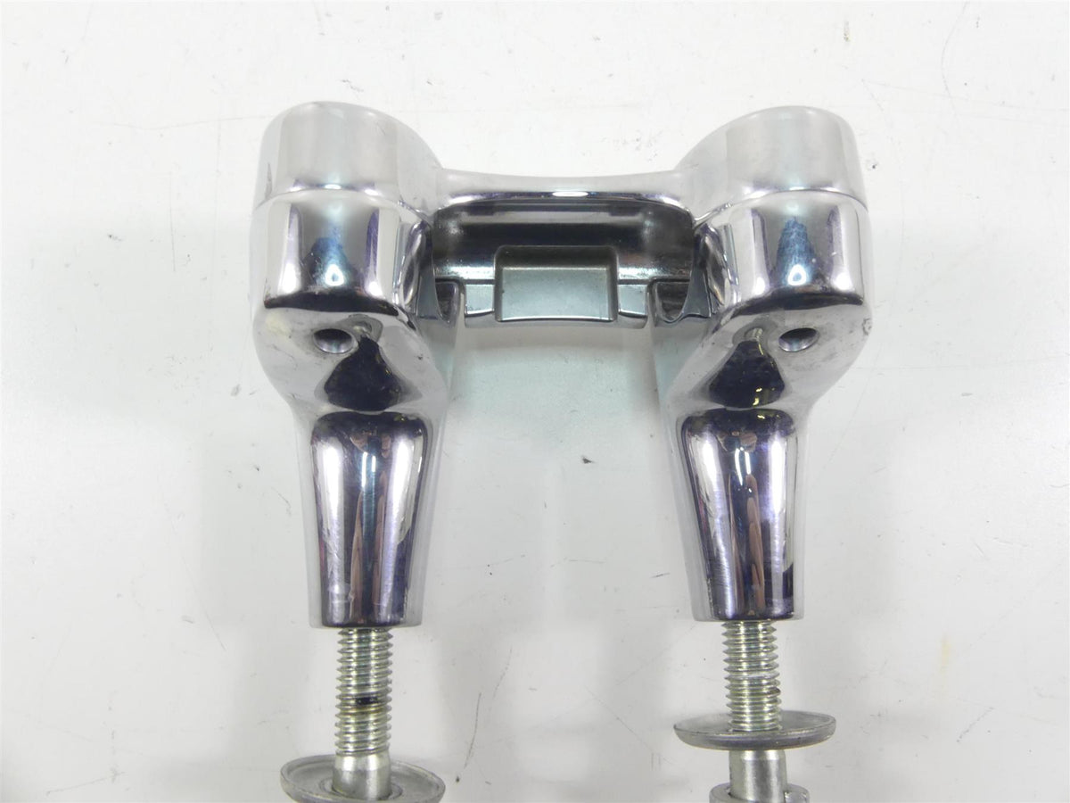 2015 Harley FLD Dyna Switchback Handlebar Chrome Riser Holder Set 55900005 {{ shop.shopifyCountryName }} - Mototech271
