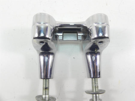 2015 Harley FLD Dyna Switchback Handlebar Chrome Riser Holder Set 55900005 {{ shop.shopifyCountryName }} - Mototech271