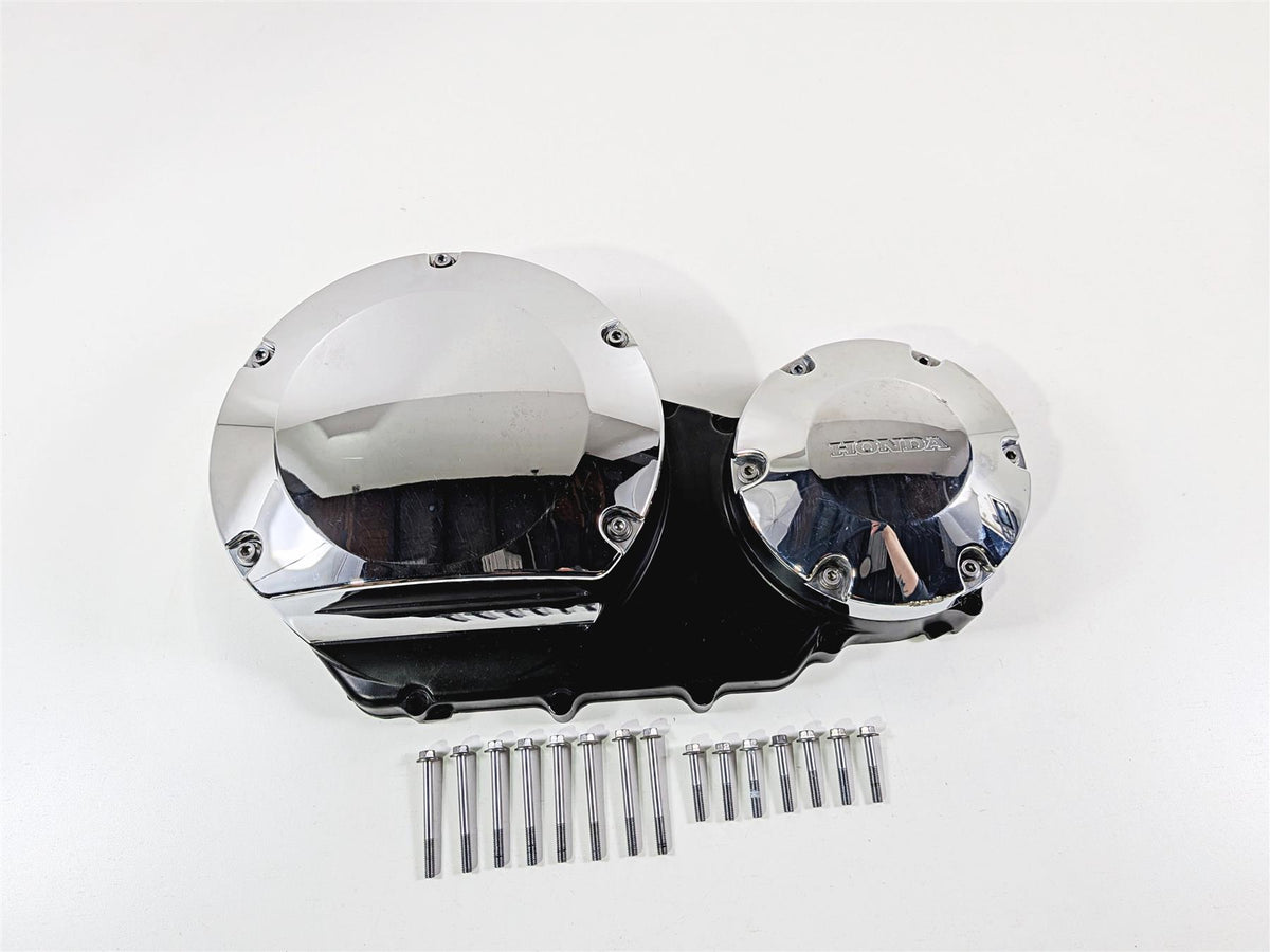 2010 Honda VT1300 CR Stateline Right Side Engine Clutch Cover 11331-MFY-A00 {{ shop.shopifyCountryName }} - Mototech271