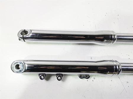 2007 Harley FXDWG Dyna Wide Glide Straight Chrome Front Fork Leg Set 47288-06A {{ shop.shopifyCountryName }} - Mototech271