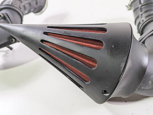 2019 Suzuki M109R VZR1800 Boulevard Dual Spike Flat Black Red Filter AC-236-BK